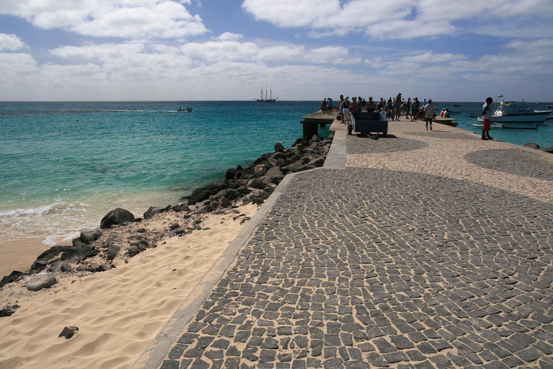 A pier on the island of Sal