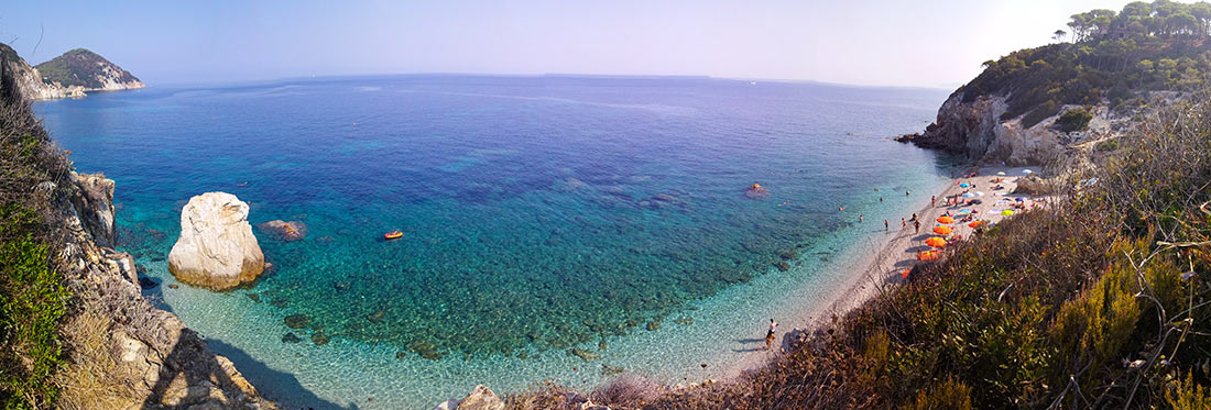 Samson beach, the Island of Elba