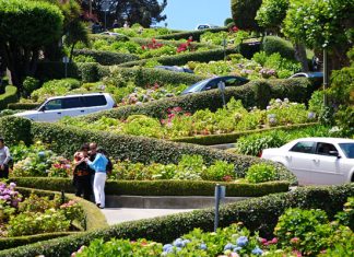 Lombard Street in San Francisco: the crookedest street in the world