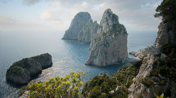 Island of Capri: world famous holiday destination of the Roman emperors
