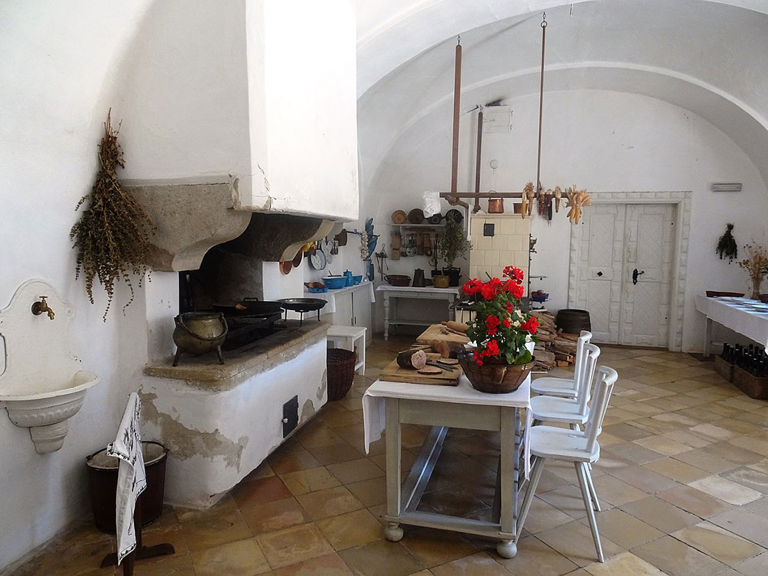 Interior of the Bitov Castle, kitchen
