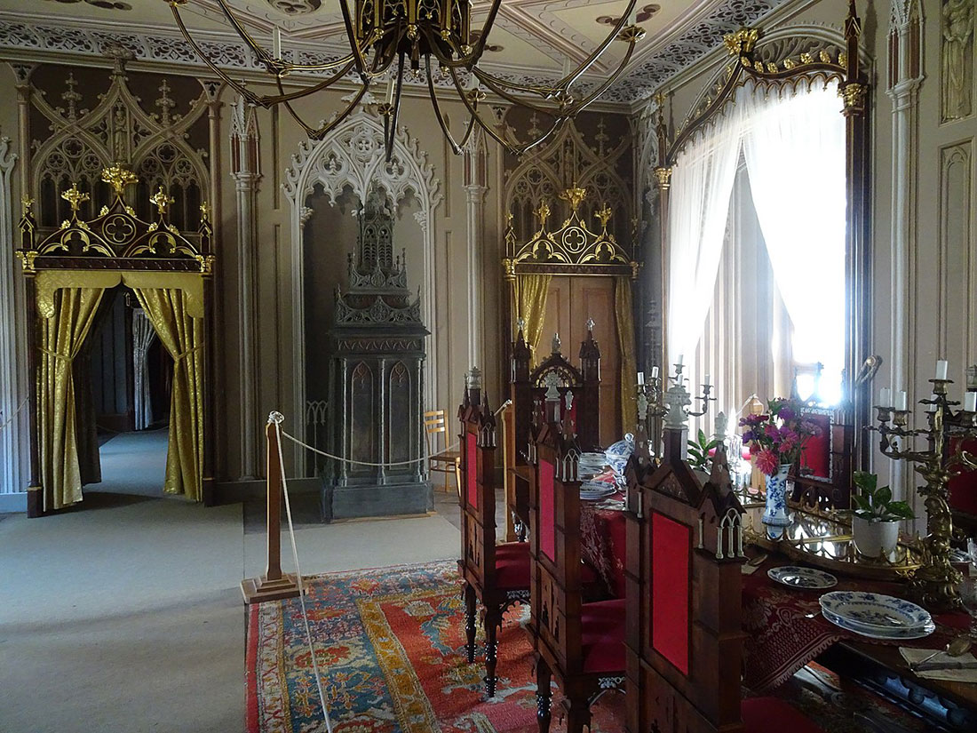 Interior of the Bitov Castle, dining room