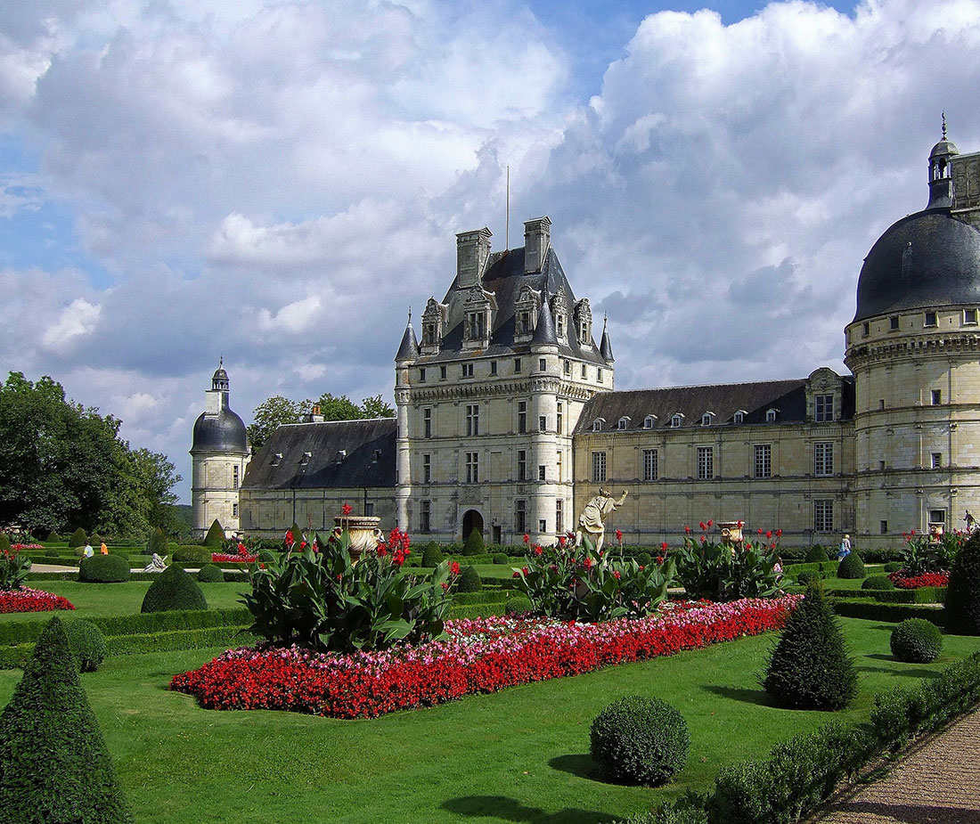 Castle park at the Château de Valençay