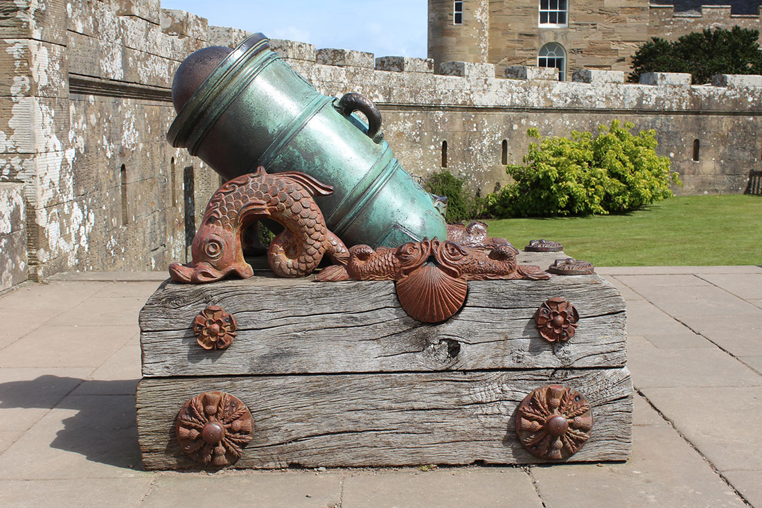 Historic Mortar/Cannon at the Culzean Castle
