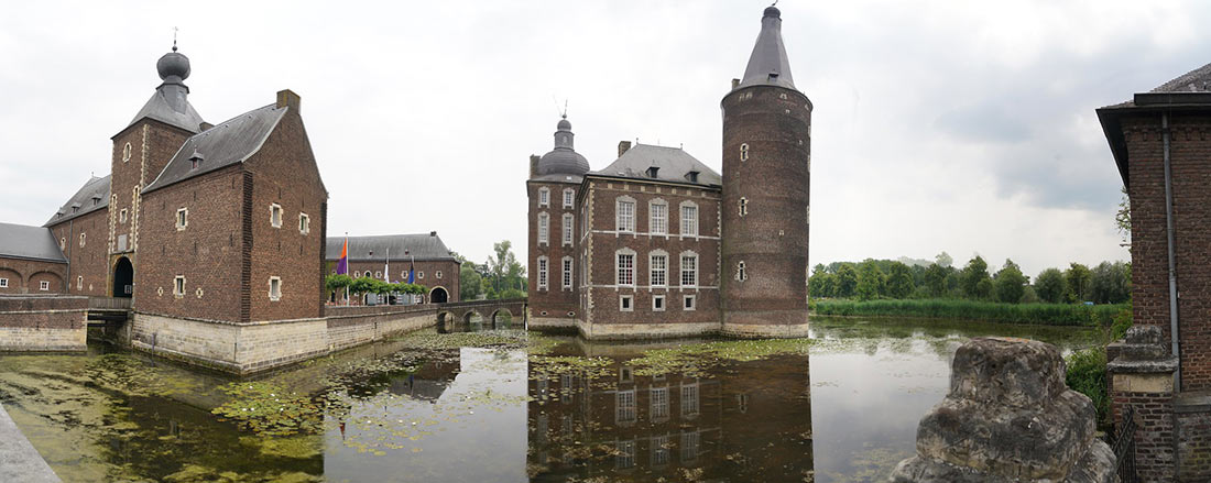Moat around the Hoensbroek Castle