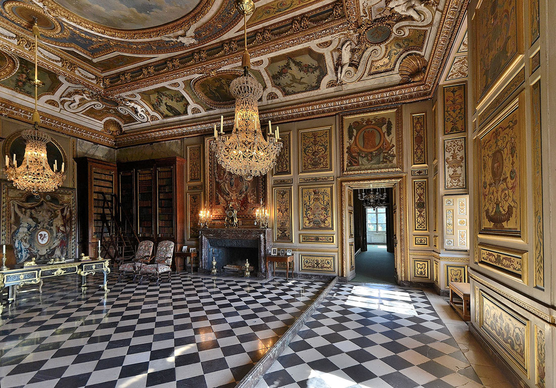 Interior of the palace of Vaux-le-Vicomte