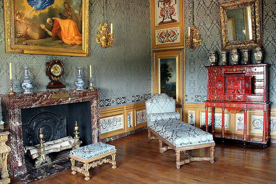 Interior of the palace of Vaux-le-Vicomte