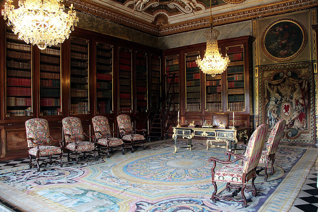 Interior of the palace of Vaux-le-Vicomte