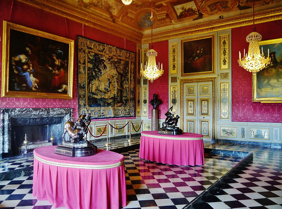 Interior of the palace of Vaux-le-Vicomte