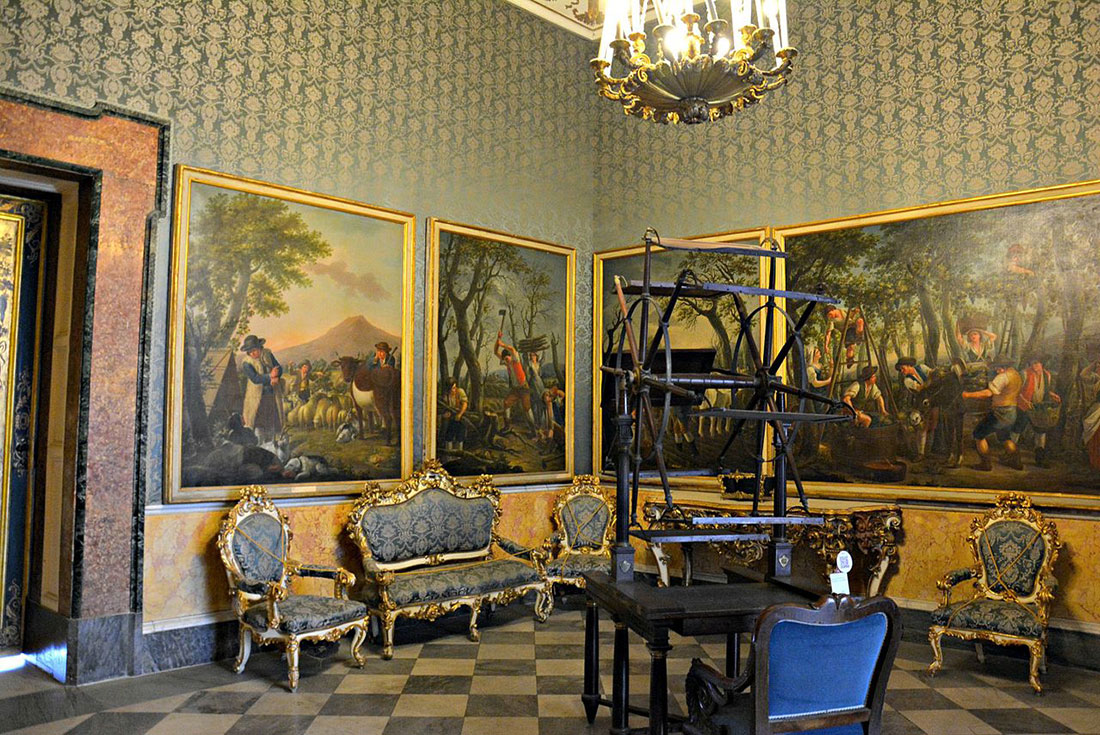 Interior of the Royal Palace of Naples