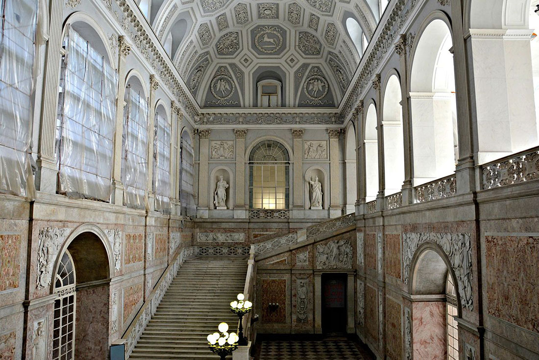 Interior of the Royal Palace of Naples