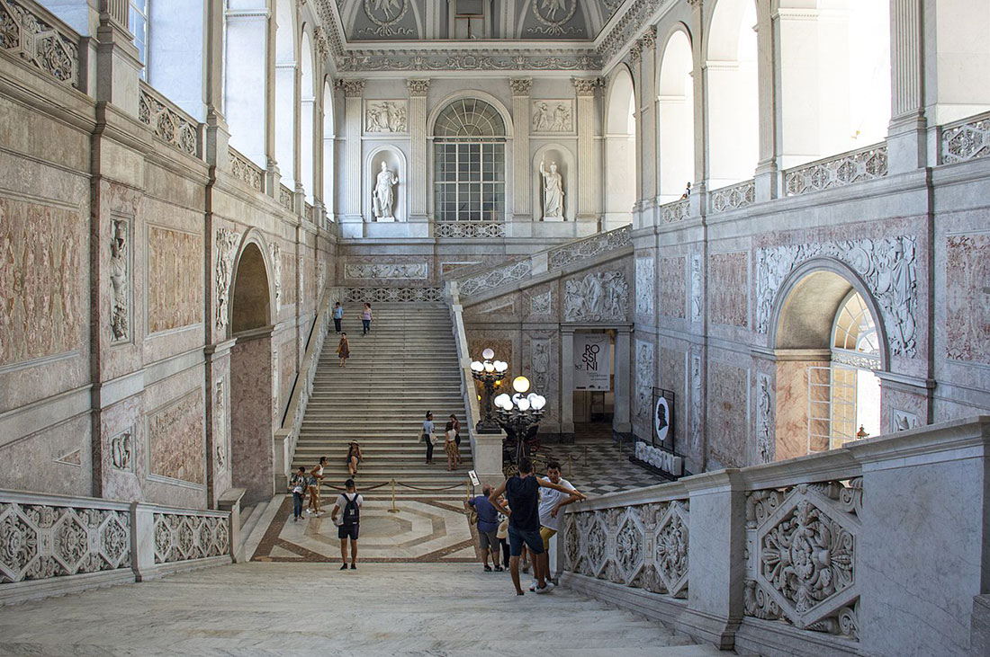 Interior of the Royal Palace of Naples