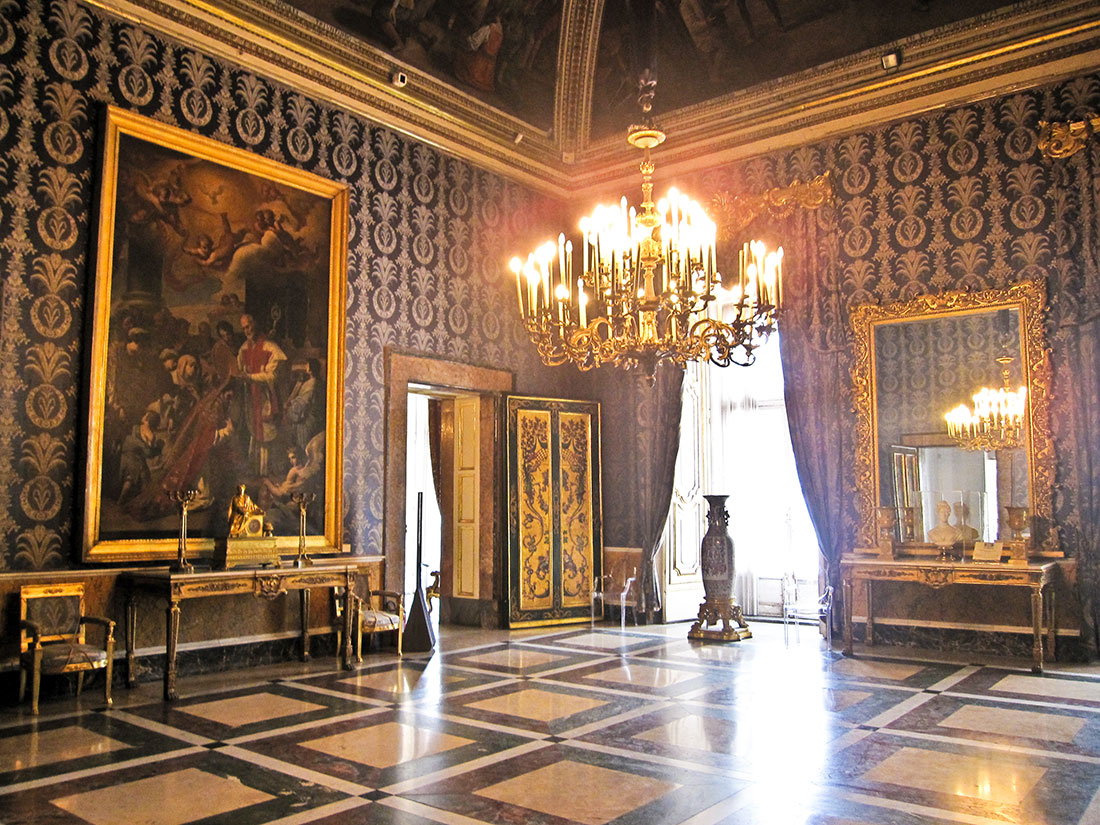 Interior of the Royal Palace of Naples