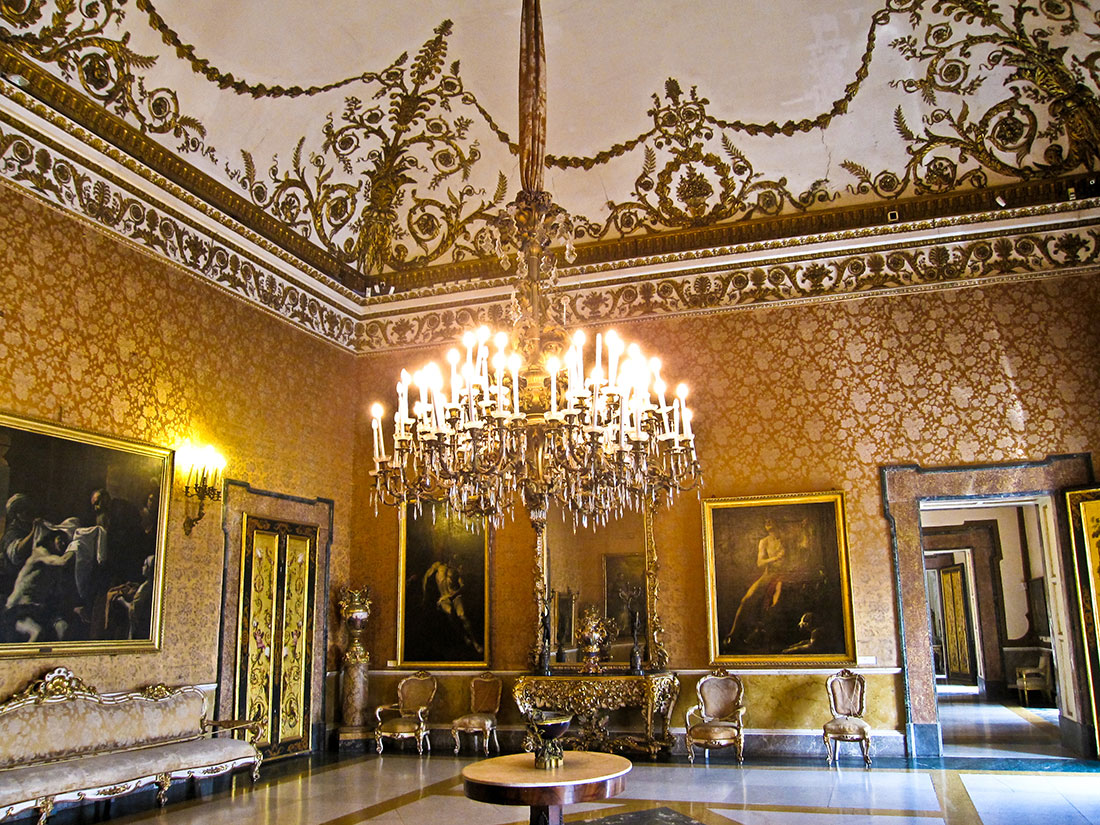 Interior of the Royal Palace of Naples