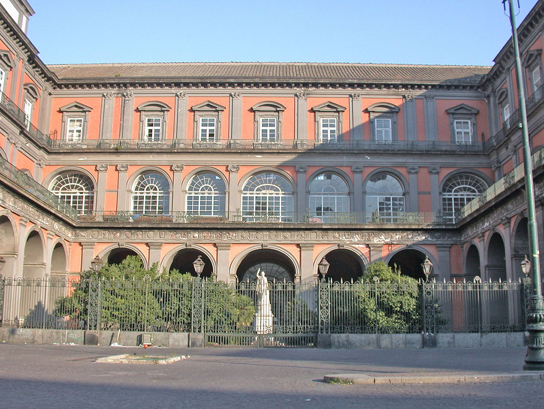 Side entrance to the Royal Palace of Naples