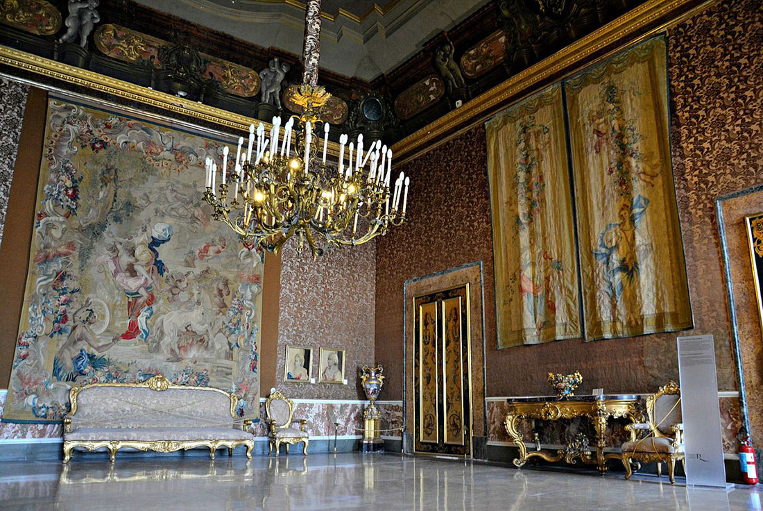 Interior of the Royal Palace of Naples