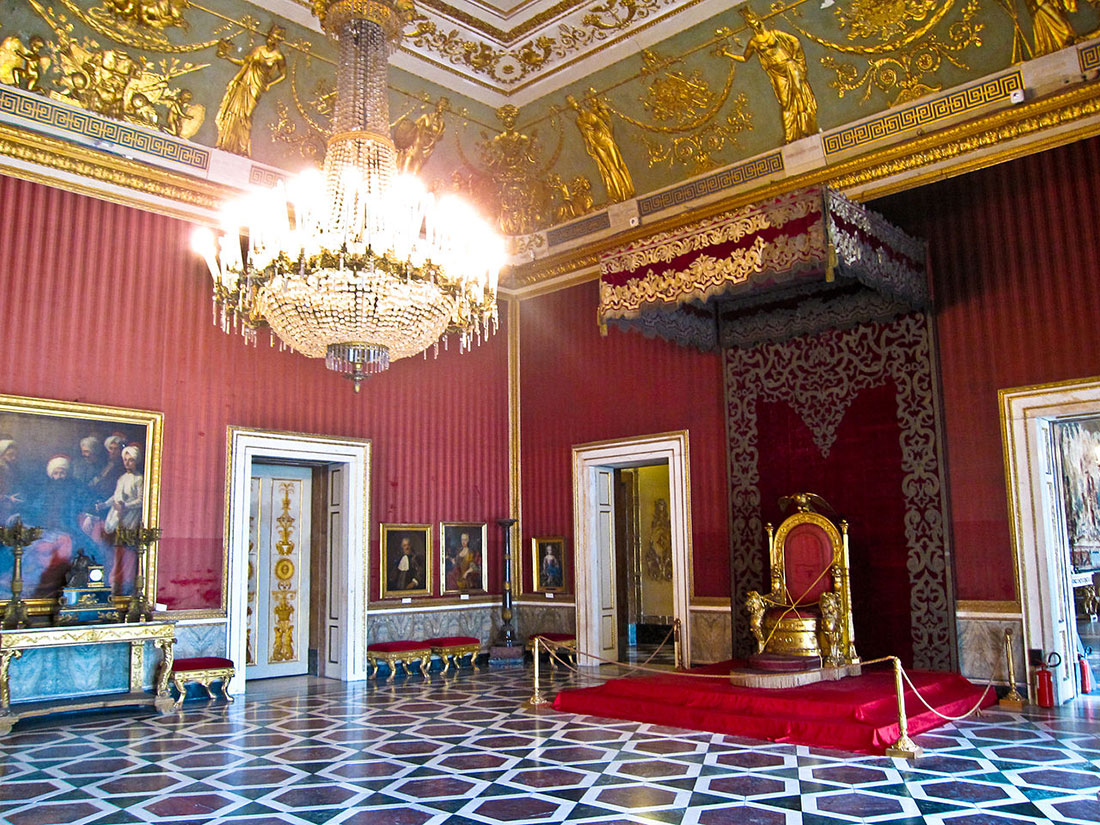 Interior of the Royal Palace of Naples