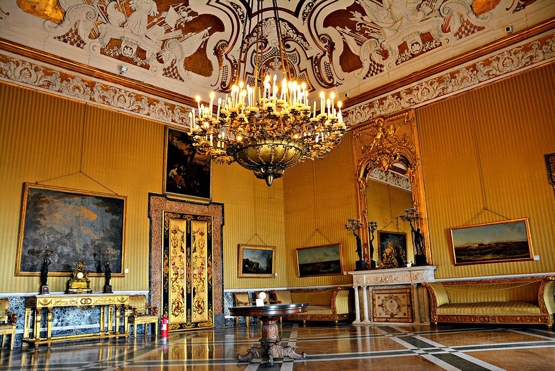 Interior of the Royal Palace of Naples