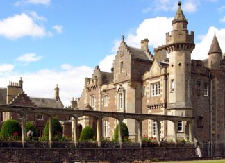Abbotsford House: the home of the historical novelist and poet Sir Walter Scott