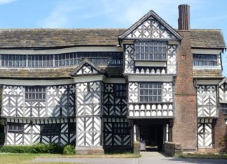 Little Moreton Hall: a delightful symphony of wooden timber frames
