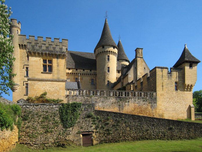 Château de Puymartin one of the most famous castles in the Dordogne